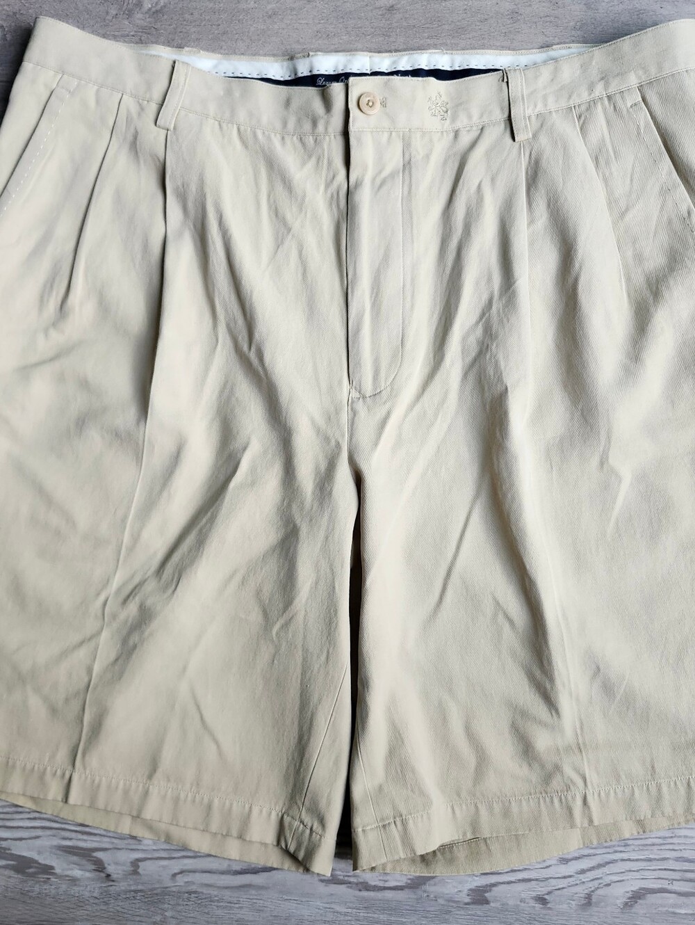 NWT Nat Nast Luxury Originals Mens Shorts 38 Khaki Silk Cotton Stretch 10" Insea